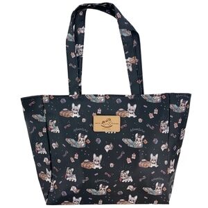 Waterproof French Bulldog Medium Tote Shoulder Handbag